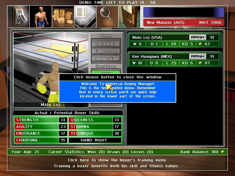 Universal Boxing Manager - screenshot 6