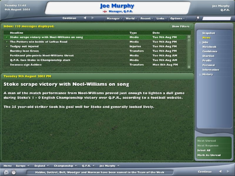 Football Manager 2006 - screenshot 3