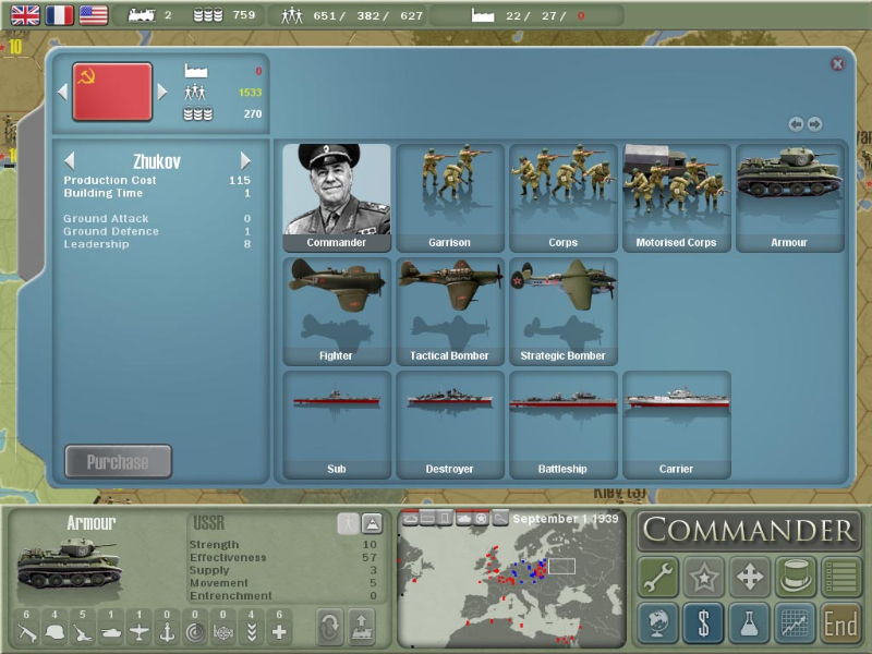 Commander: Europe at War - screenshot 4