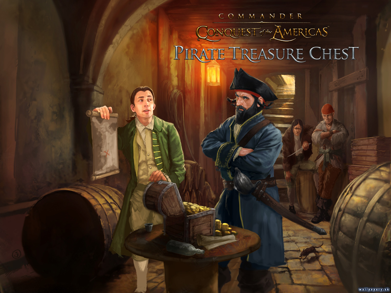 Commander: Conquest of the Americas: Pirate Treasure Chest - wallpaper 1