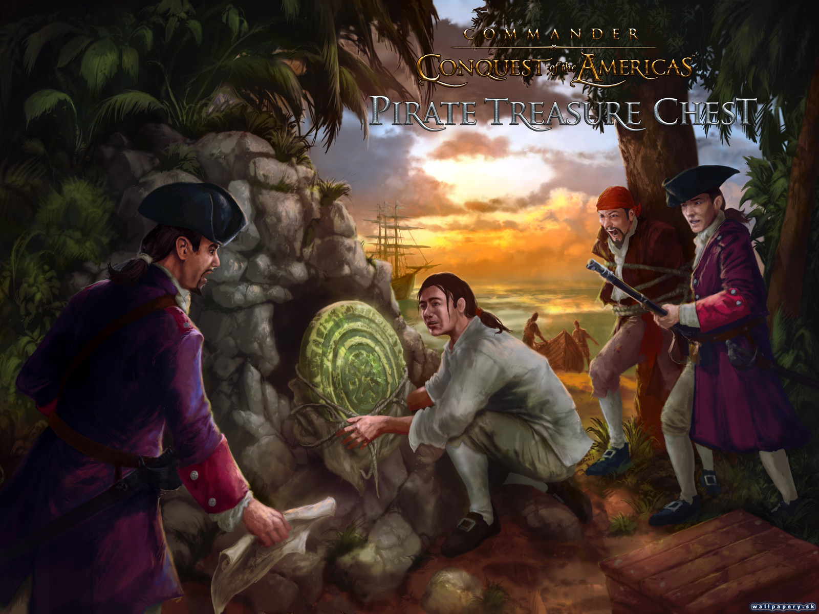 Commander: Conquest of the Americas: Pirate Treasure Chest - wallpaper 2