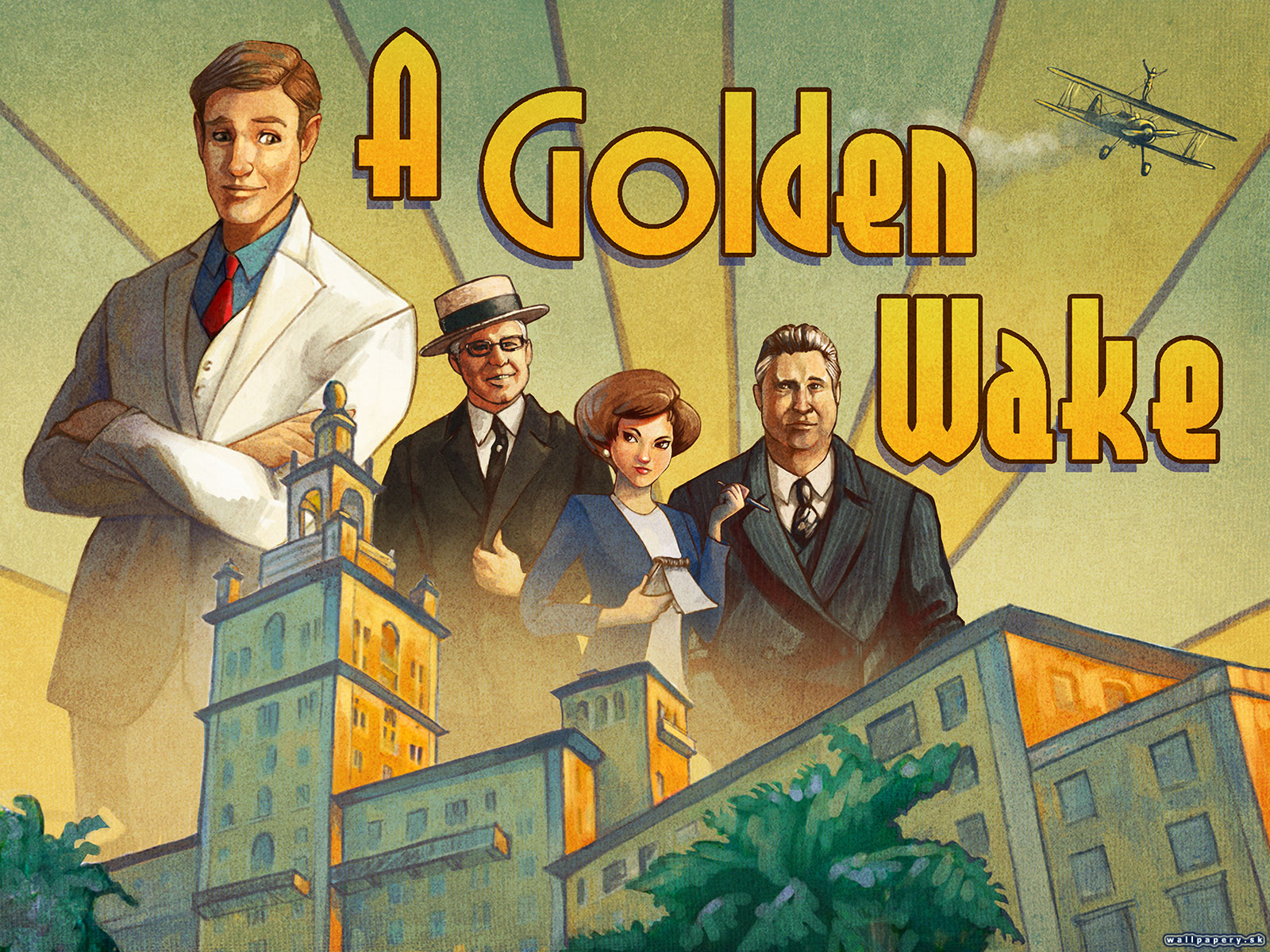 A Golden Wake - wallpaper 1