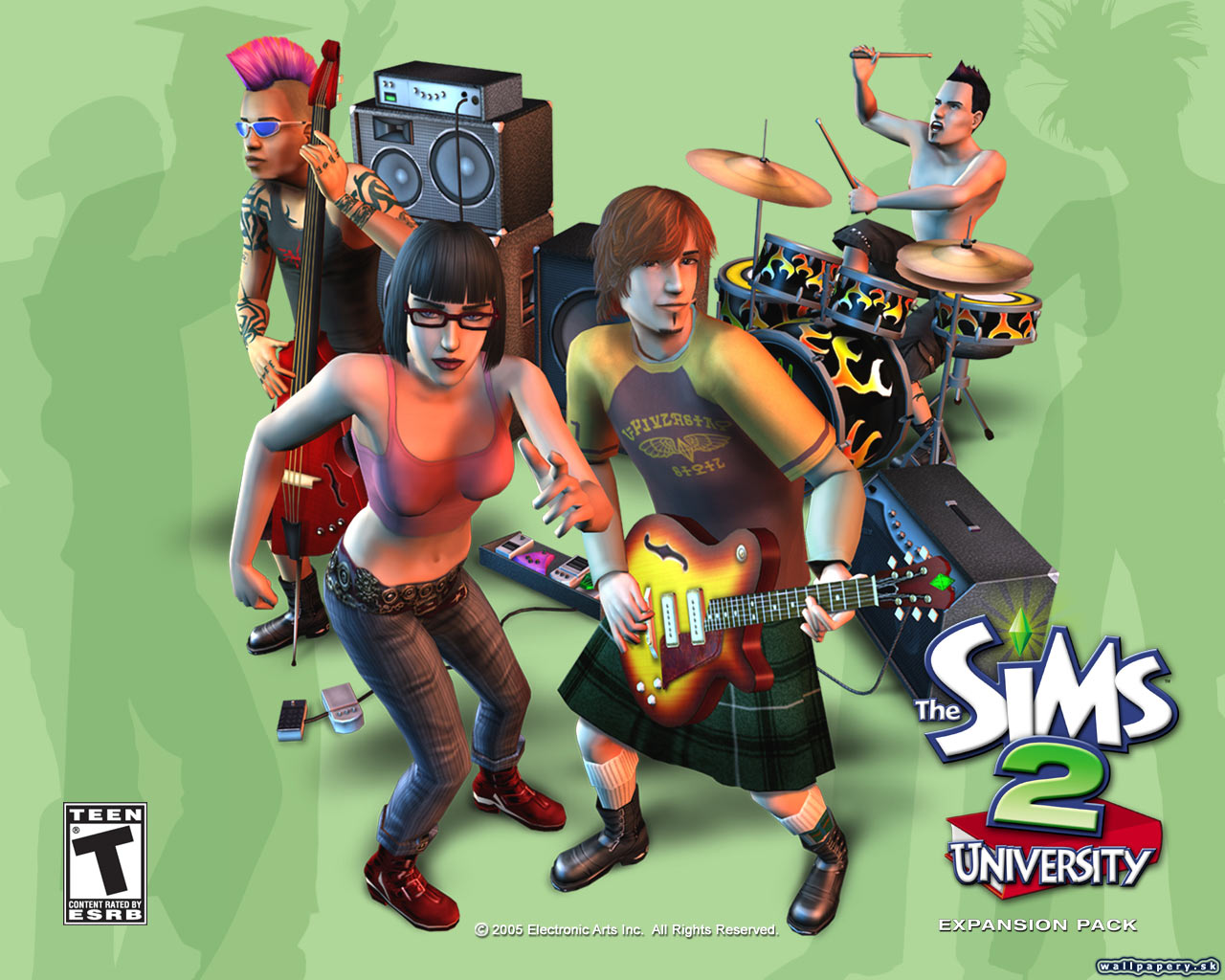 The Sims 2: University - wallpaper 3