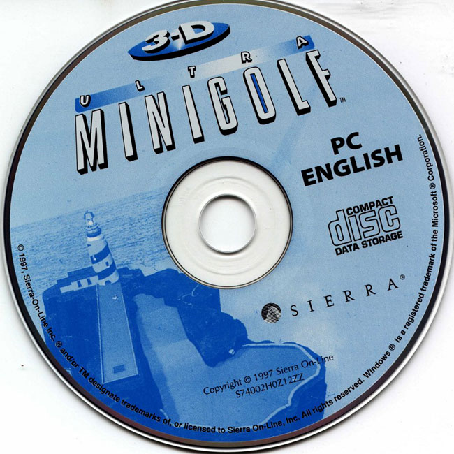 3D Ultra Minigolf - CD obal