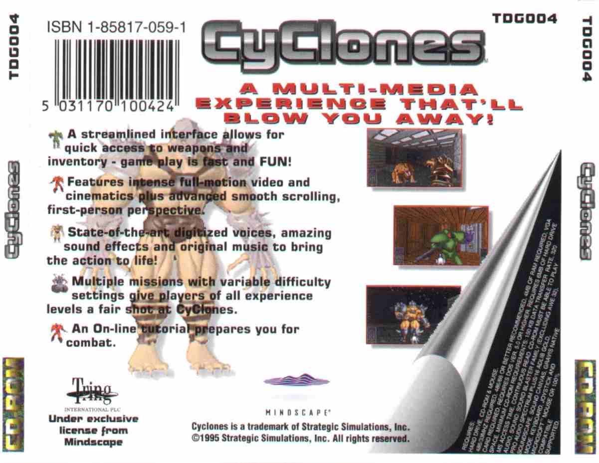 CyClones - zadn CD obal