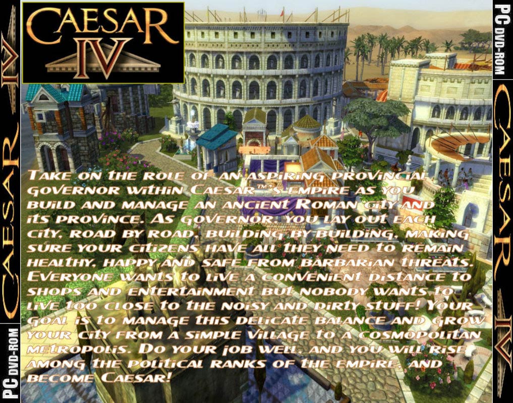Caesar 4 - zadn CD obal