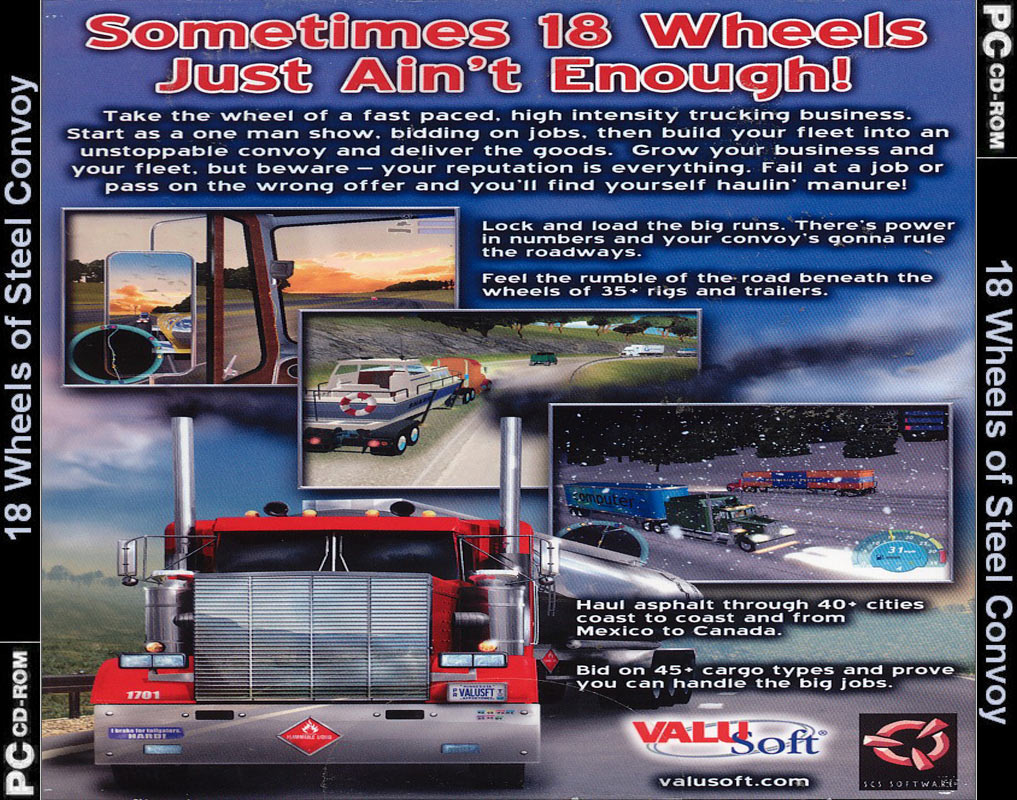 18 Wheels of Steel: Convoy - zadn CD obal