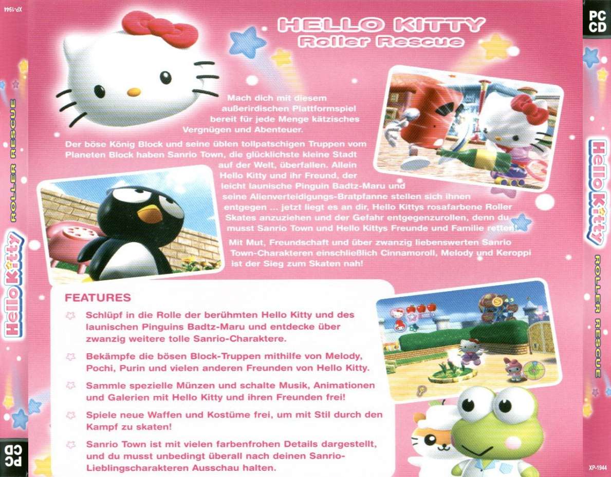 Hello Kitty: Roller Rescue - zadn CD obal