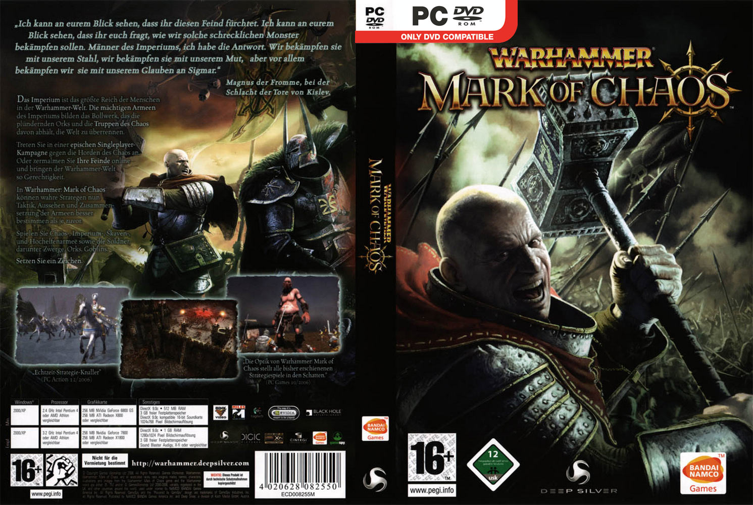Warhammer: Mark of Chaos - DVD obal