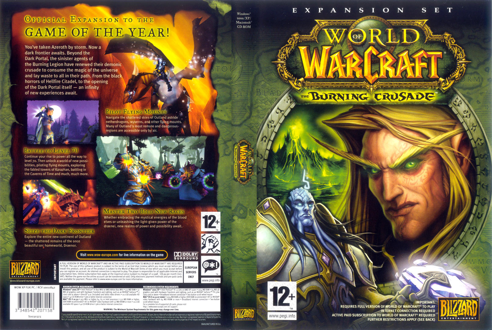 World of Warcraft: The Burning Crusade - DVD obal