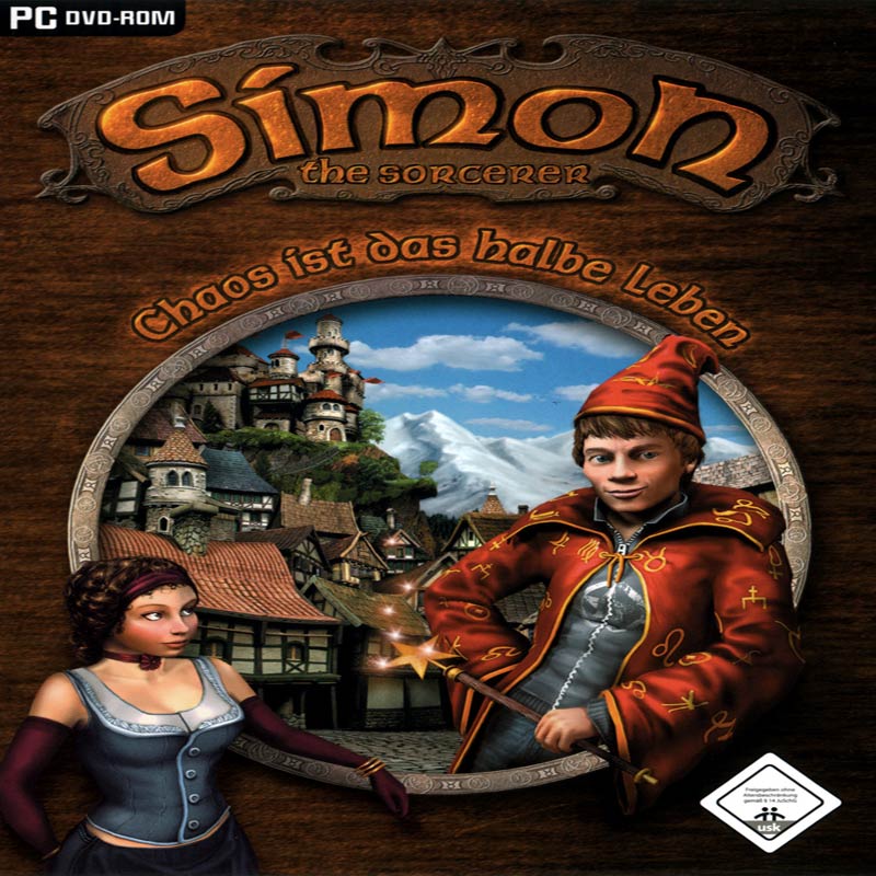 Simon the Sorcerer 4: Chaos Happens - pedn CD obal