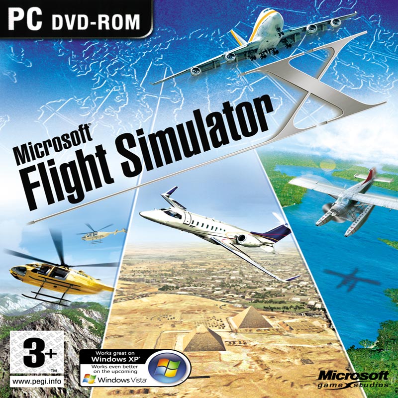 Microsoft Flight Simulator X - pedn CD obal