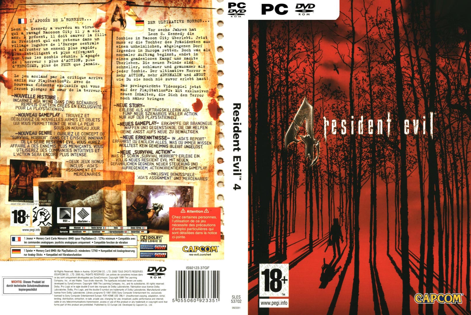 Resident Evil 4 - DVD obal