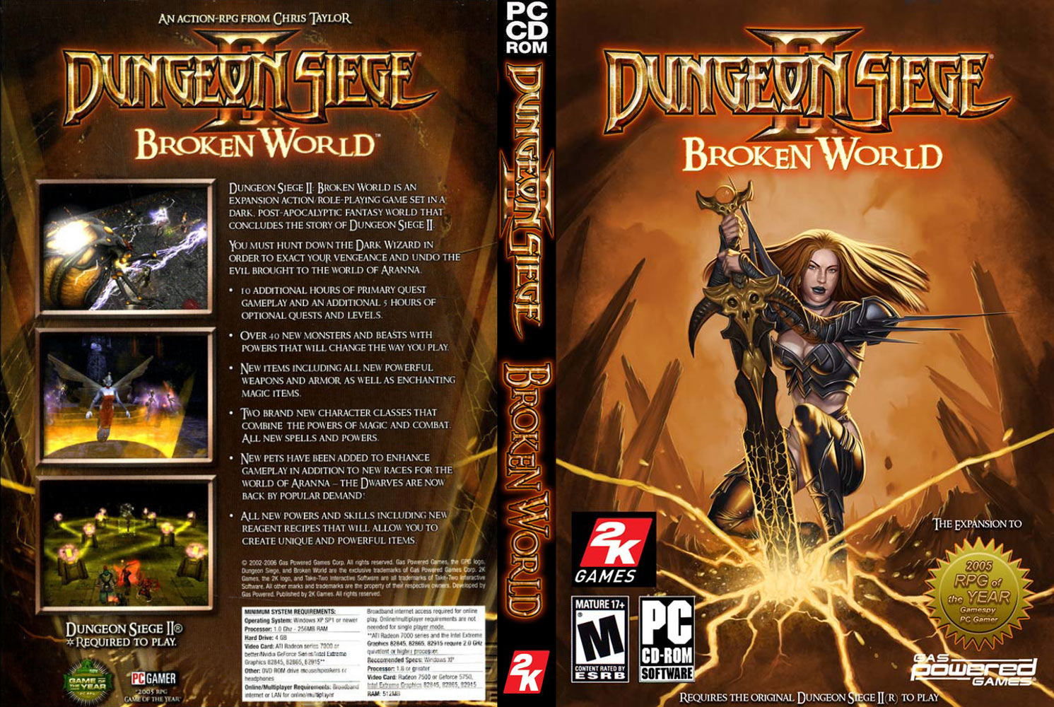 Dungeon Siege II: Broken World - DVD obal
