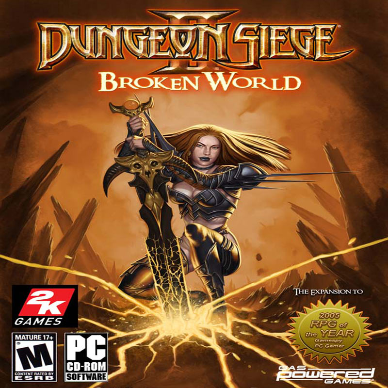 Dungeon Siege II: Broken World - pedn CD obal
