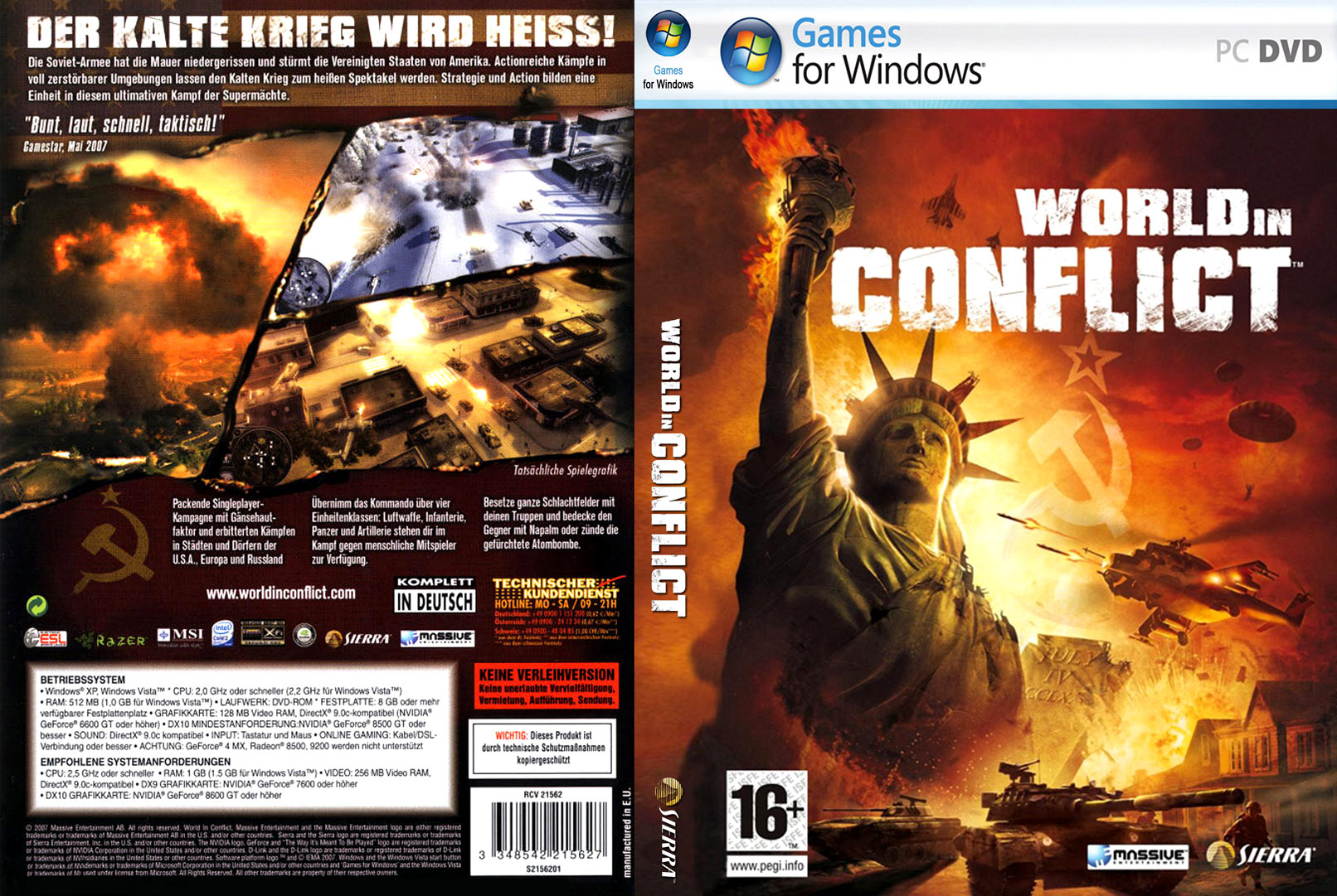 World in Conflict - DVD obal