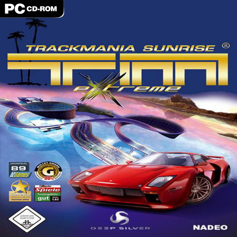 TrackMania Sunrise eXtreme - pedn CD obal