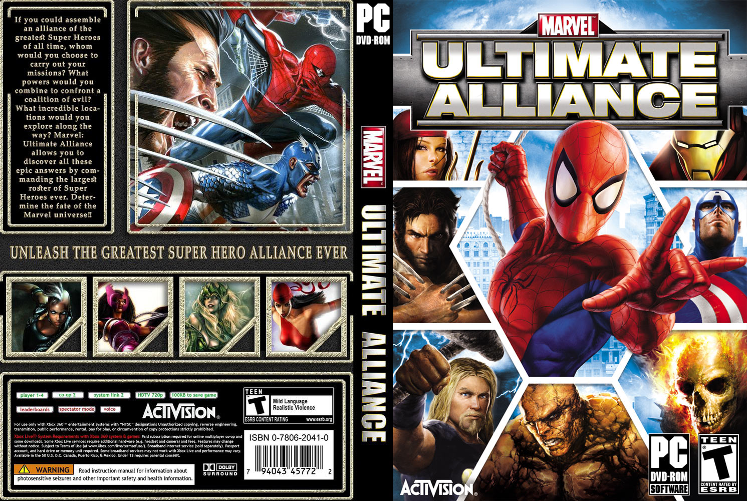 Marvel: Ultimate Alliance - DVD obal