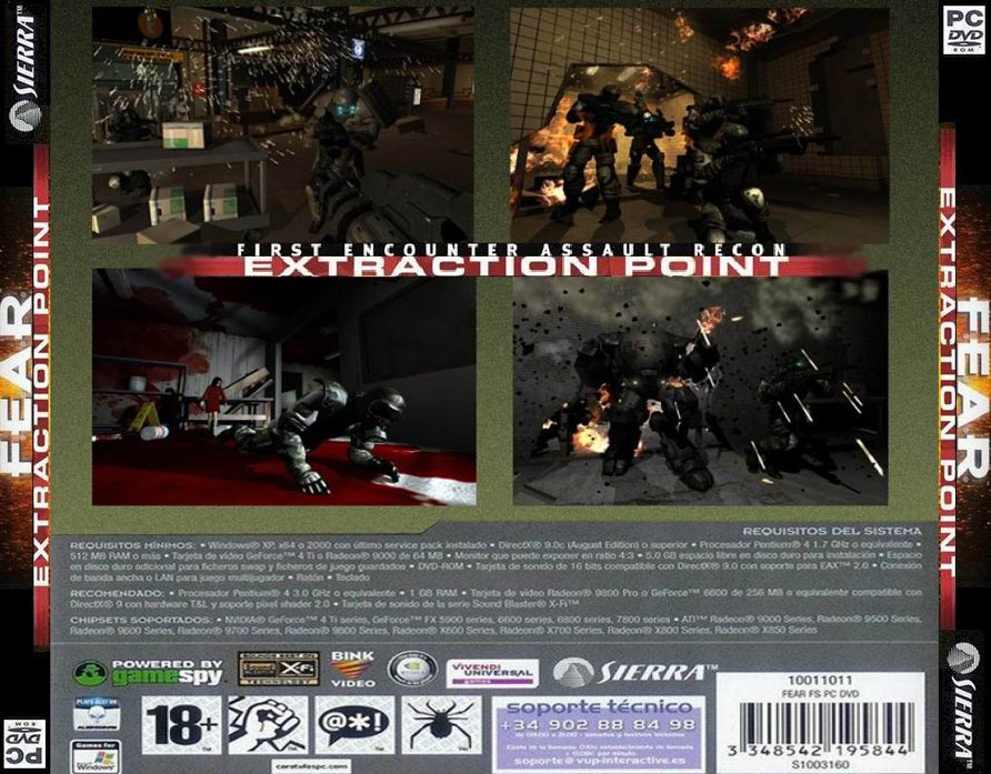 F.E.A.R.: Extraction Point  - zadn CD obal
