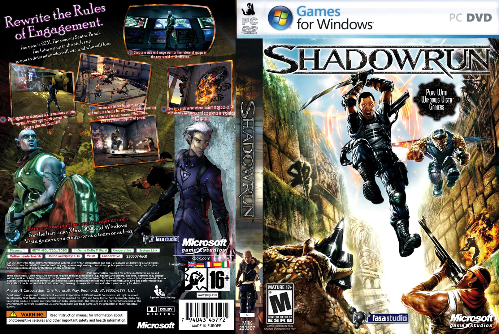 Shadowrun - DVD obal