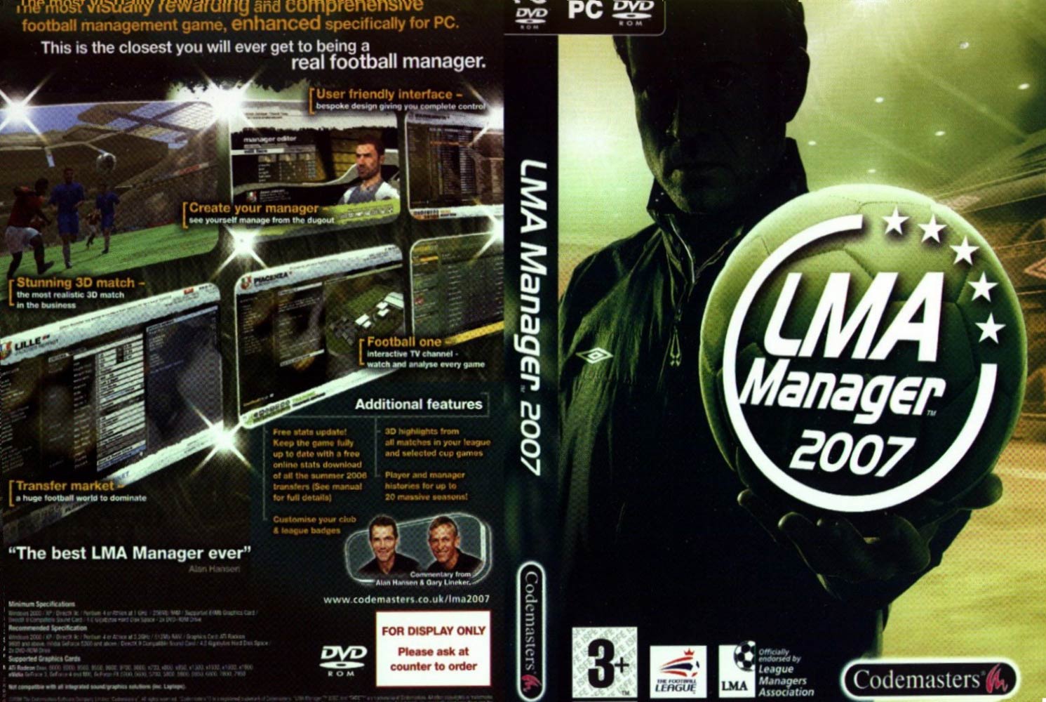 LMA Manager 2007 - DVD obal