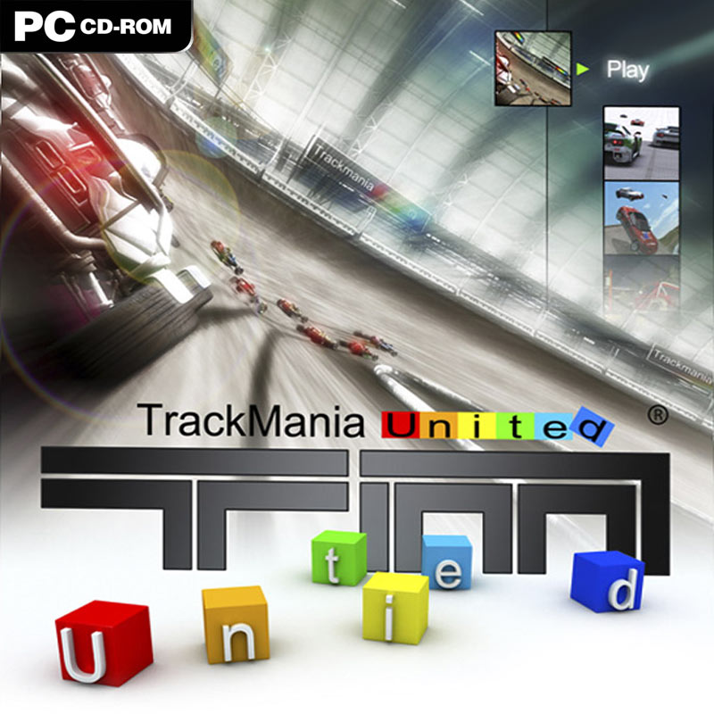 TrackMania United - pedn CD obal