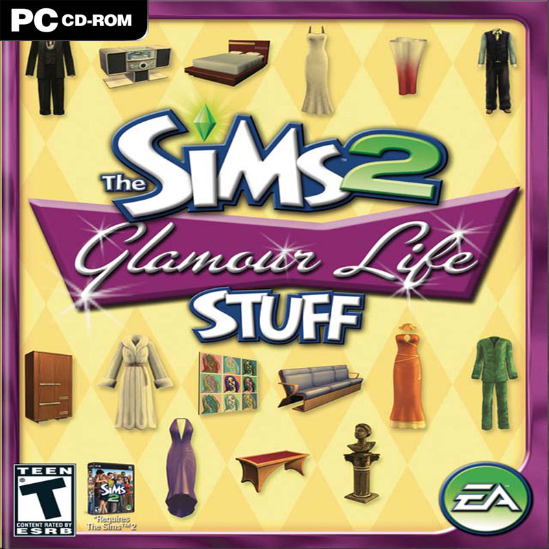 The Sims 2: Glamour Life Stuff - pedn CD obal