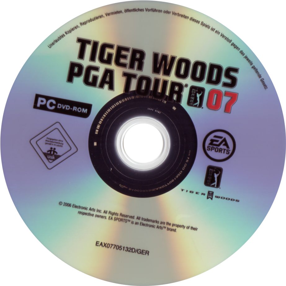 Tiger Woods PGA Tour 07 - CD obal