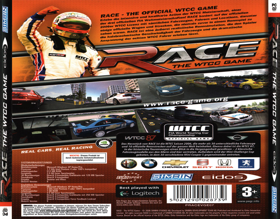 RACE - The WTCC Game - zadn CD obal