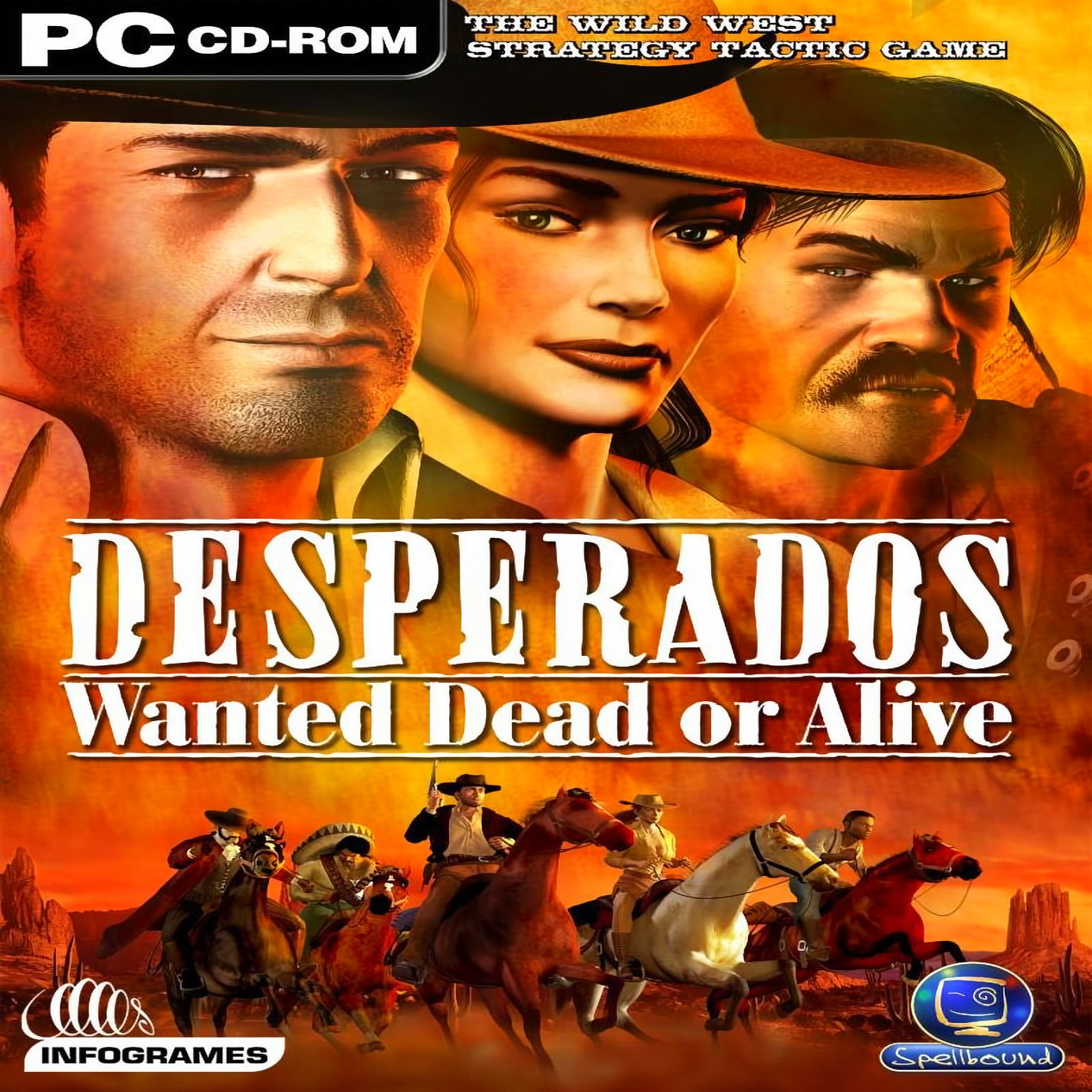 Desperados: Wanted Dead or Alive - pedn CD obal