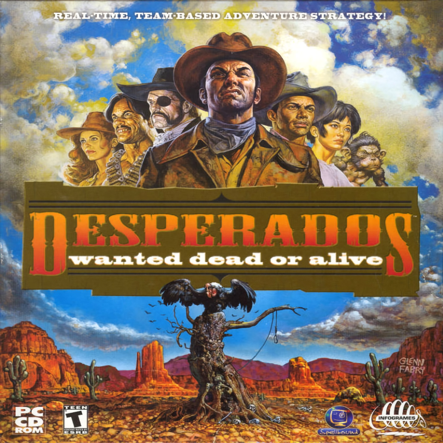 Desperados: Wanted Dead or Alive - pedn CD obal 2
