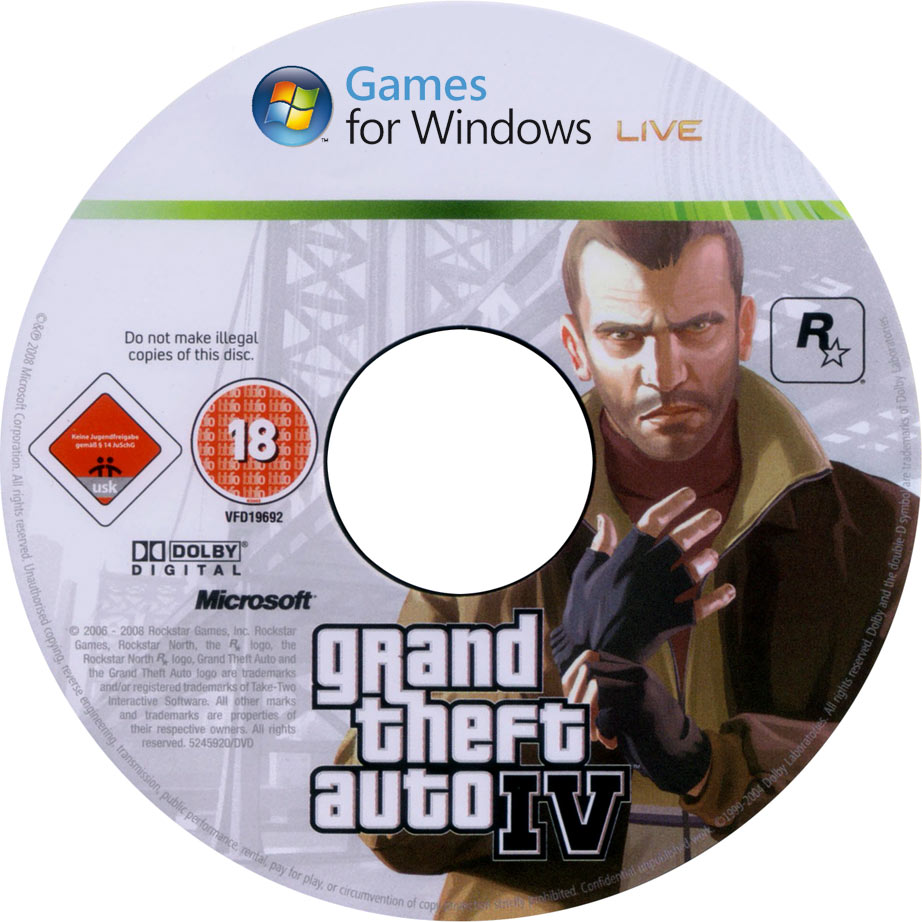 Grand Theft Auto IV - CD obal 2