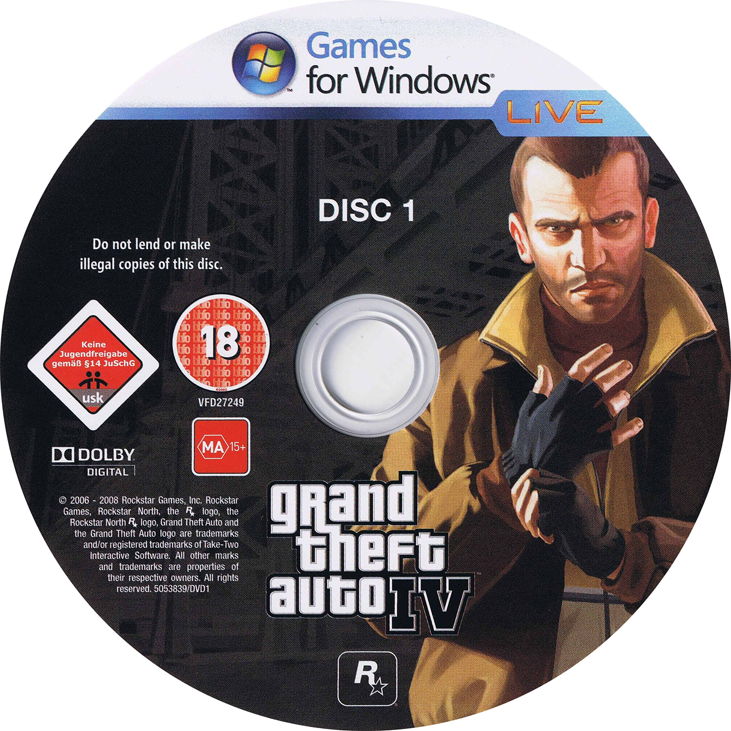 Grand Theft Auto IV - CD obal 3