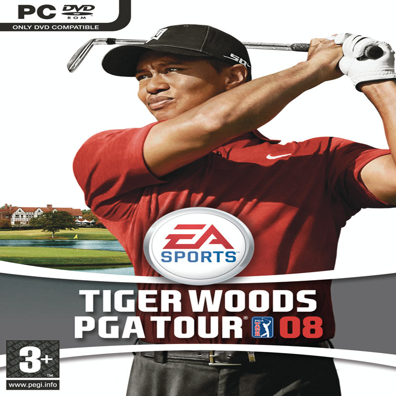Tiger Woods PGA Tour 08 - pedn CD obal