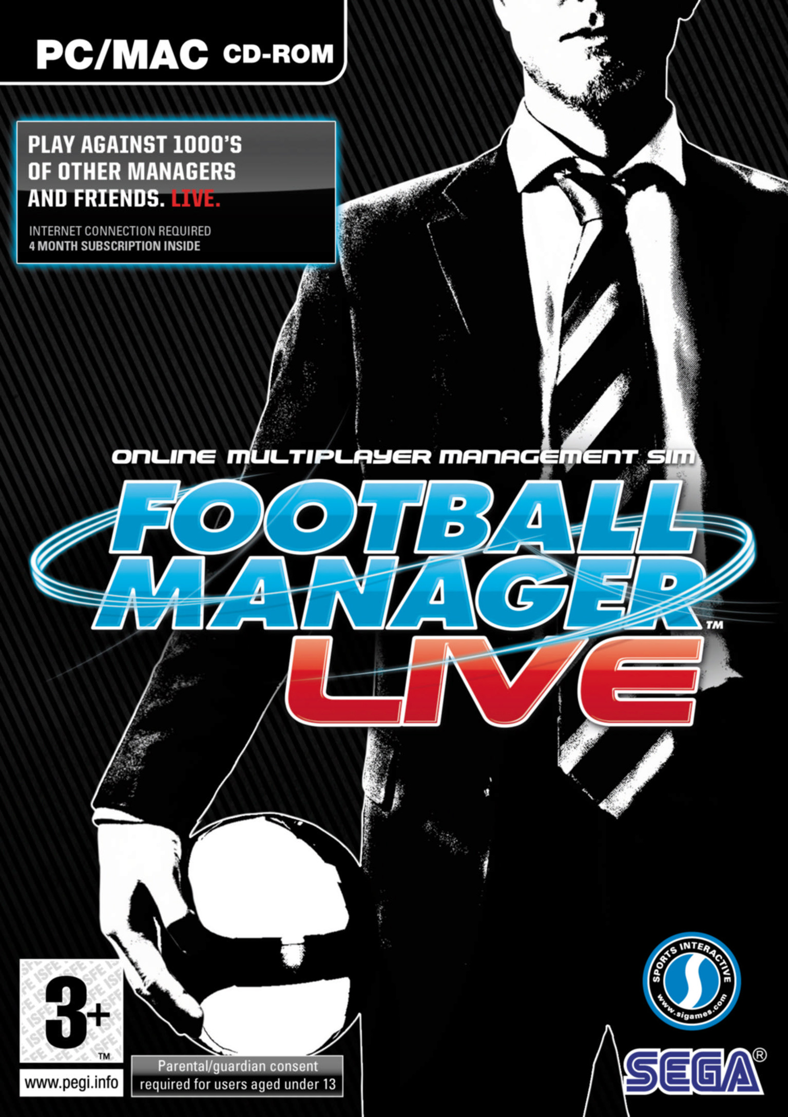 Football Manager Live - pedn DVD obal
