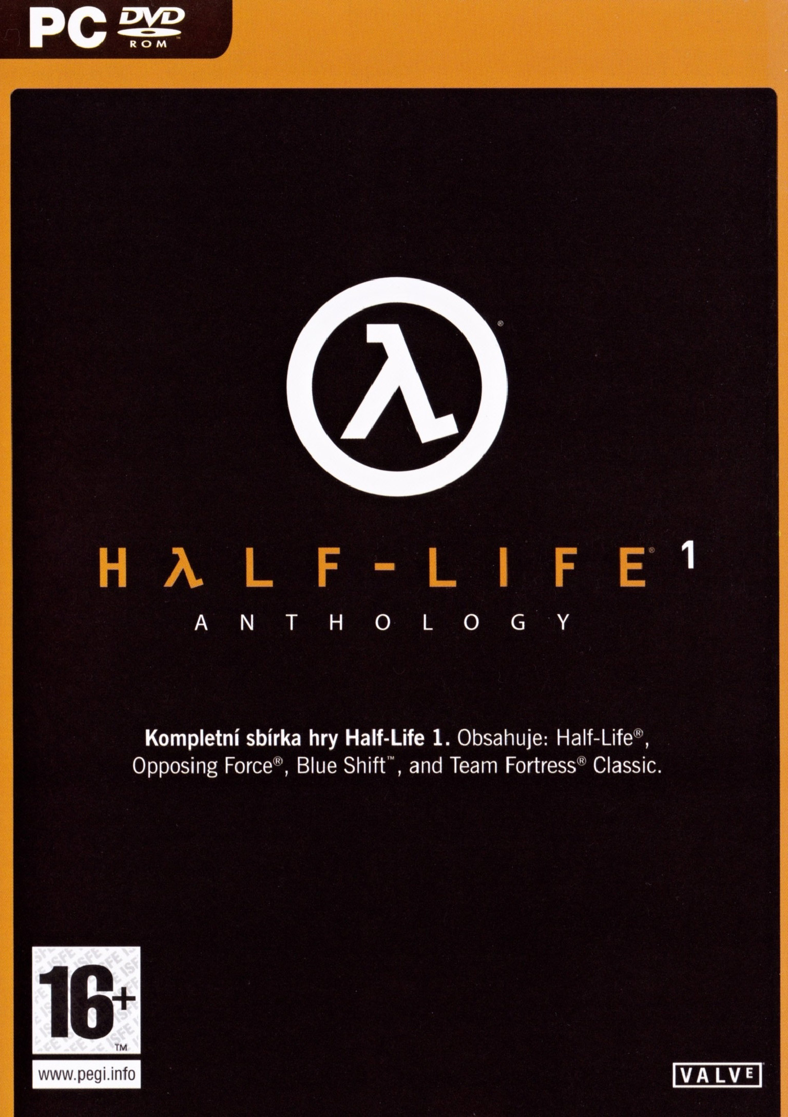Half-Life 1: Anthology - pedn DVD obal