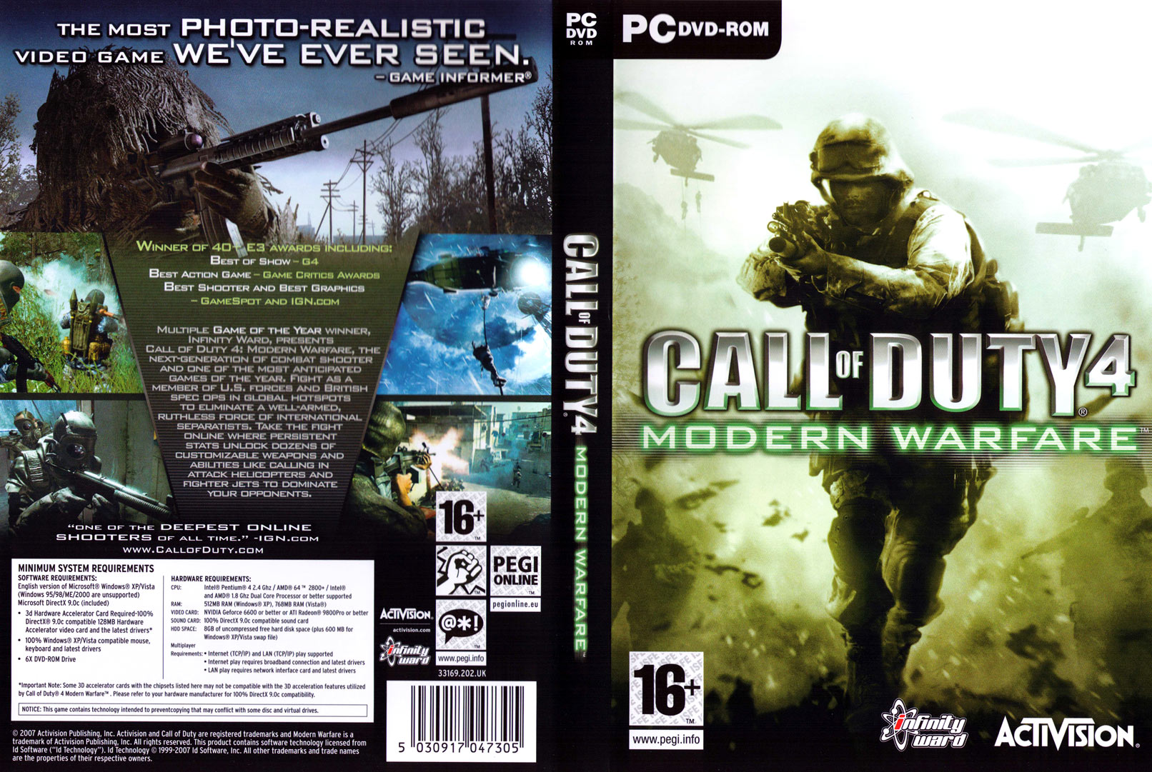 Call of Duty 4: Modern Warfare - DVD obal