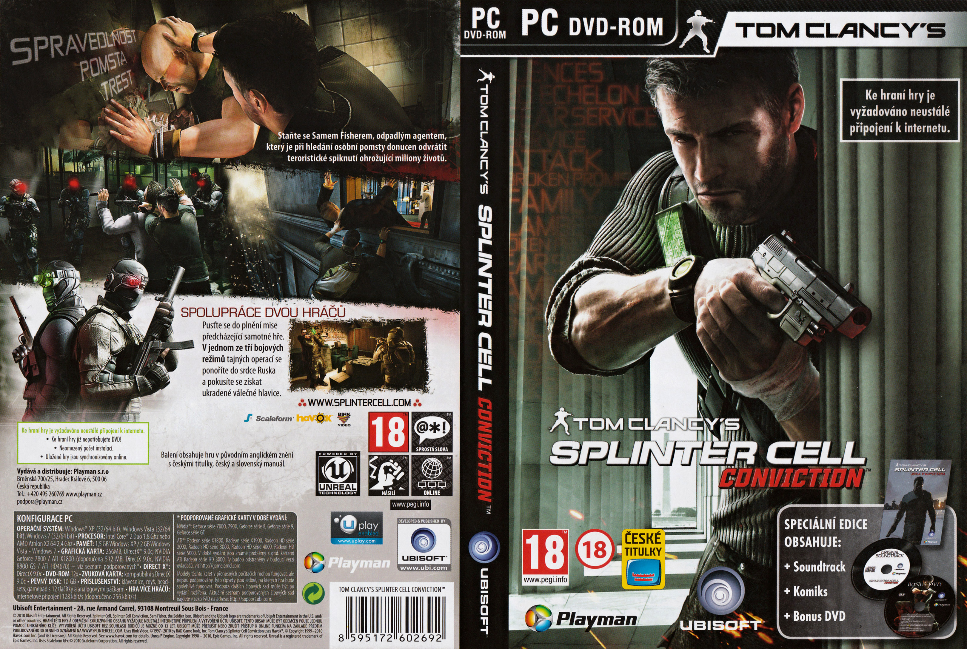 Splinter Cell 5: Conviction - DVD obal
