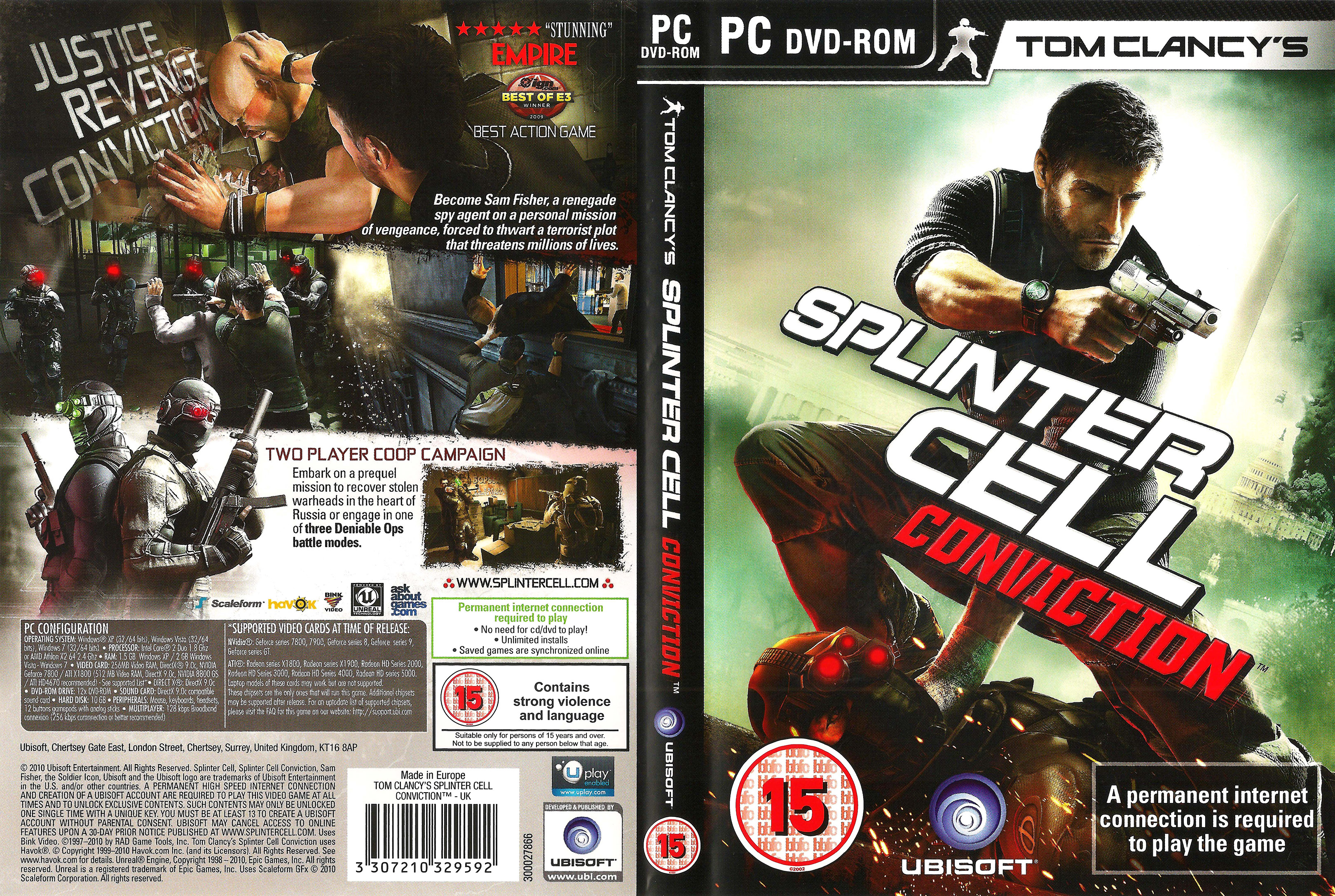 Splinter Cell 5: Conviction - DVD obal 2