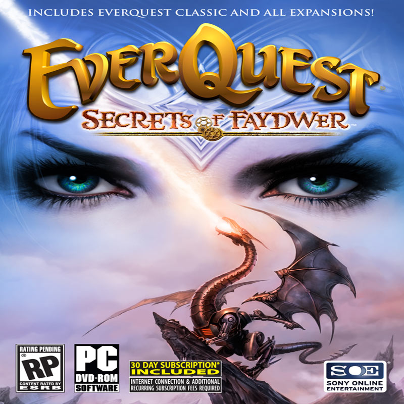 EverQuest: Secrets of Faydwer - pedn CD obal