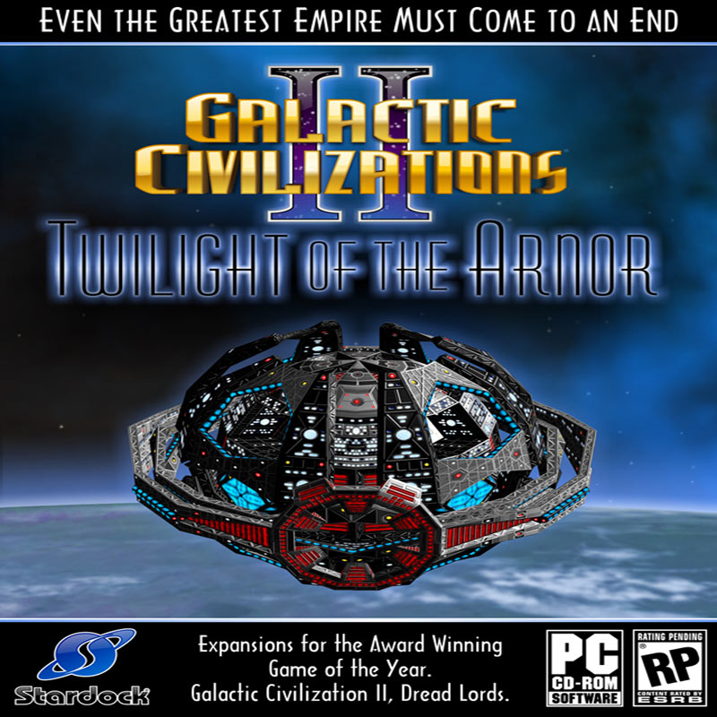 Galactic Civilizations 2: Twilight of the Arnor - pedn CD obal