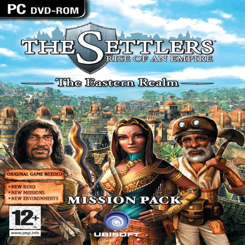 Settlers 6: Rise of an Empire - The Eastern Realm - pedn CD obal