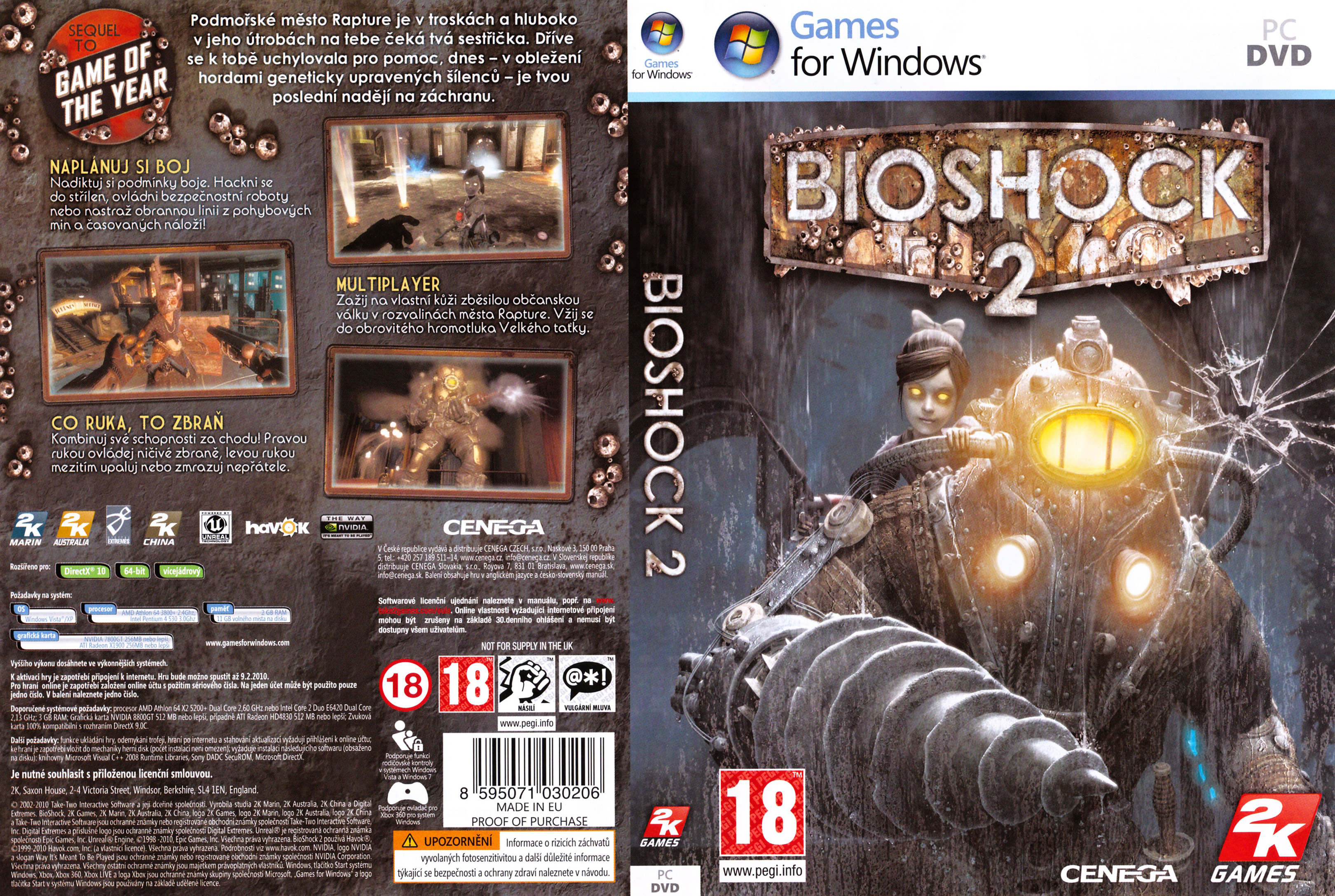BioShock 2: Sea of Dreams - DVD obal 2