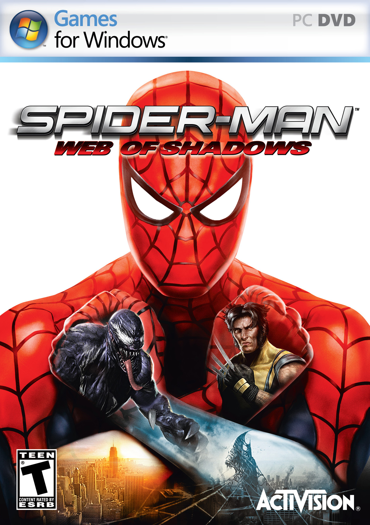 Spider-Man: Web of Shadows - pedn DVD obal