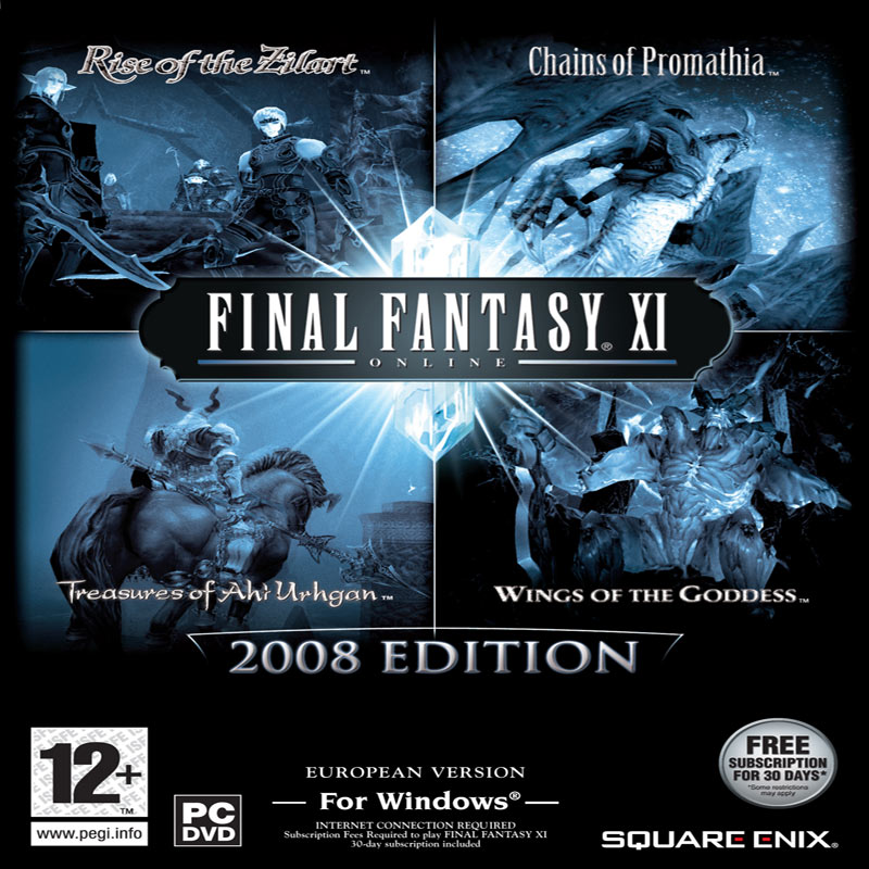 Final Fantasy XI: 2008 Edition - pedn CD obal