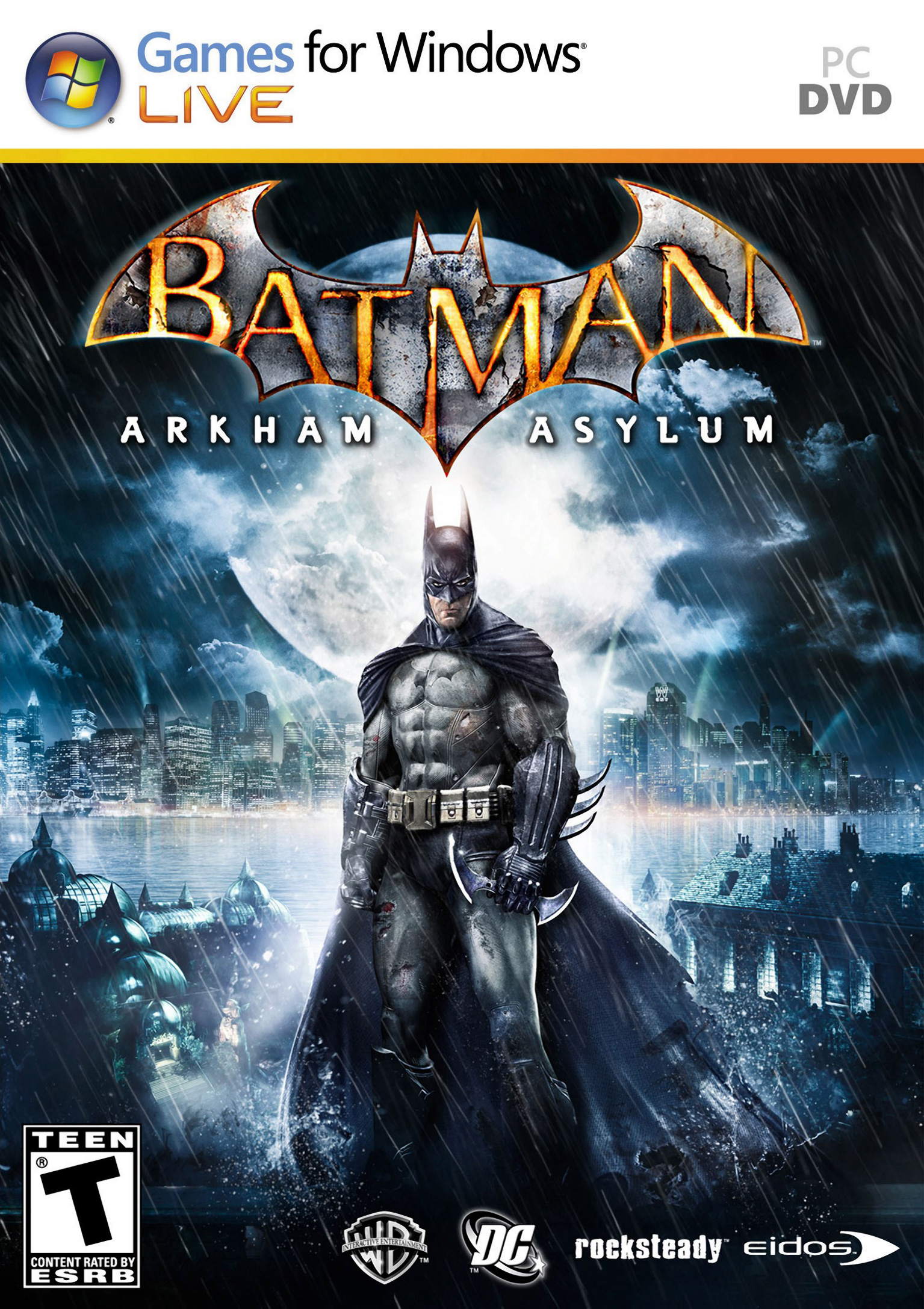 Batman: Arkham Asylum - pedn DVD obal