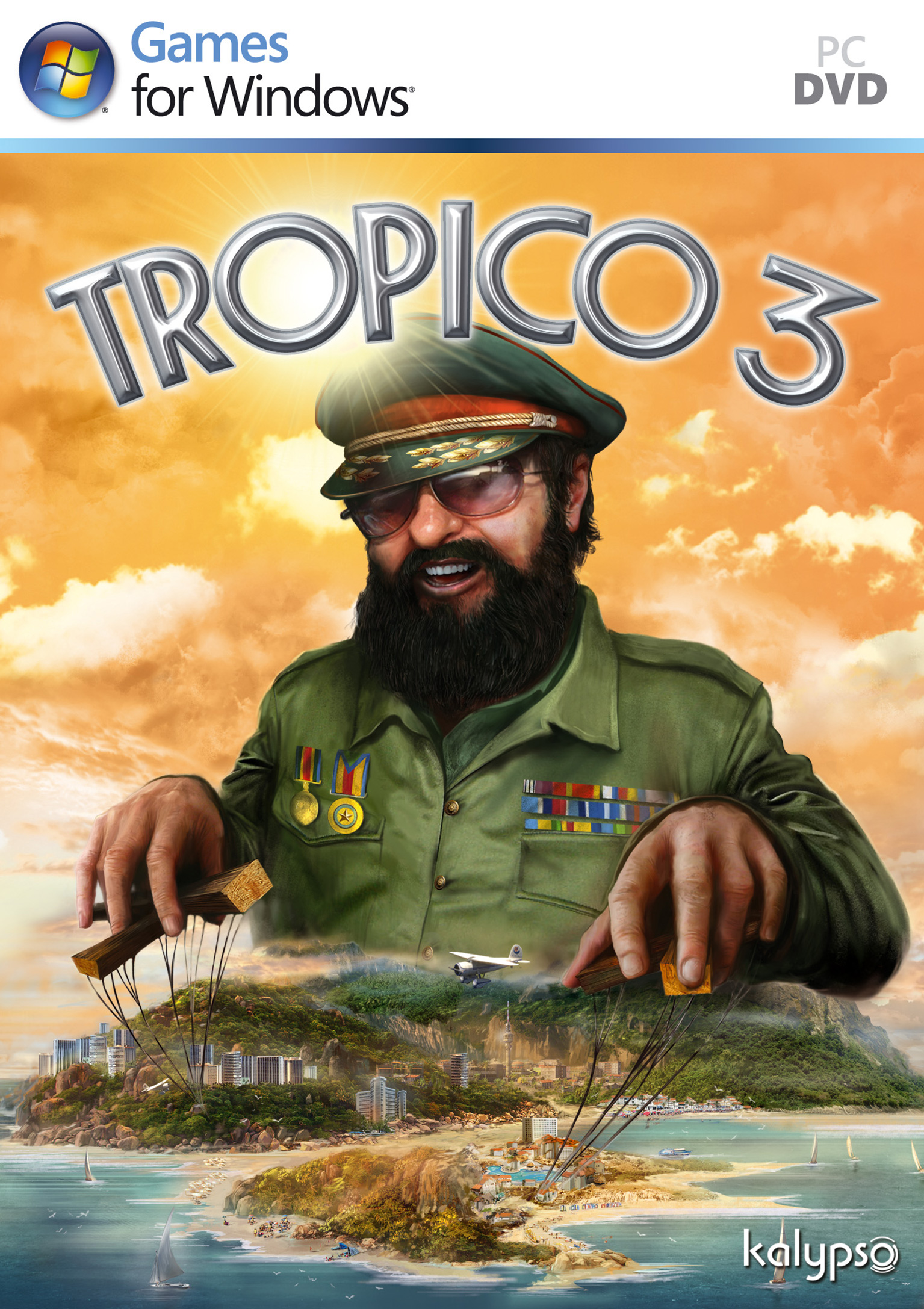 Tropico 3 - pedn DVD obal