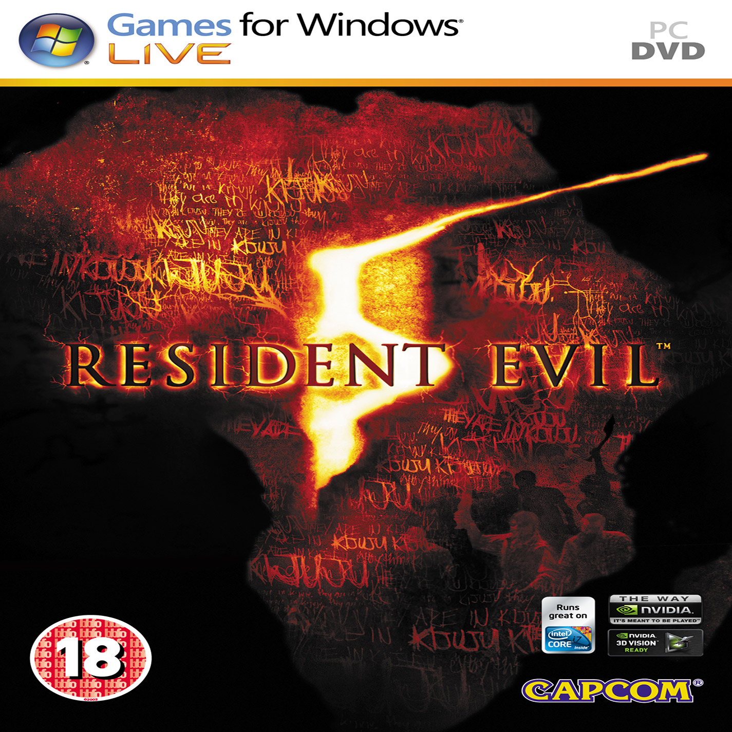 Resident Evil 5 - pedn CD obal