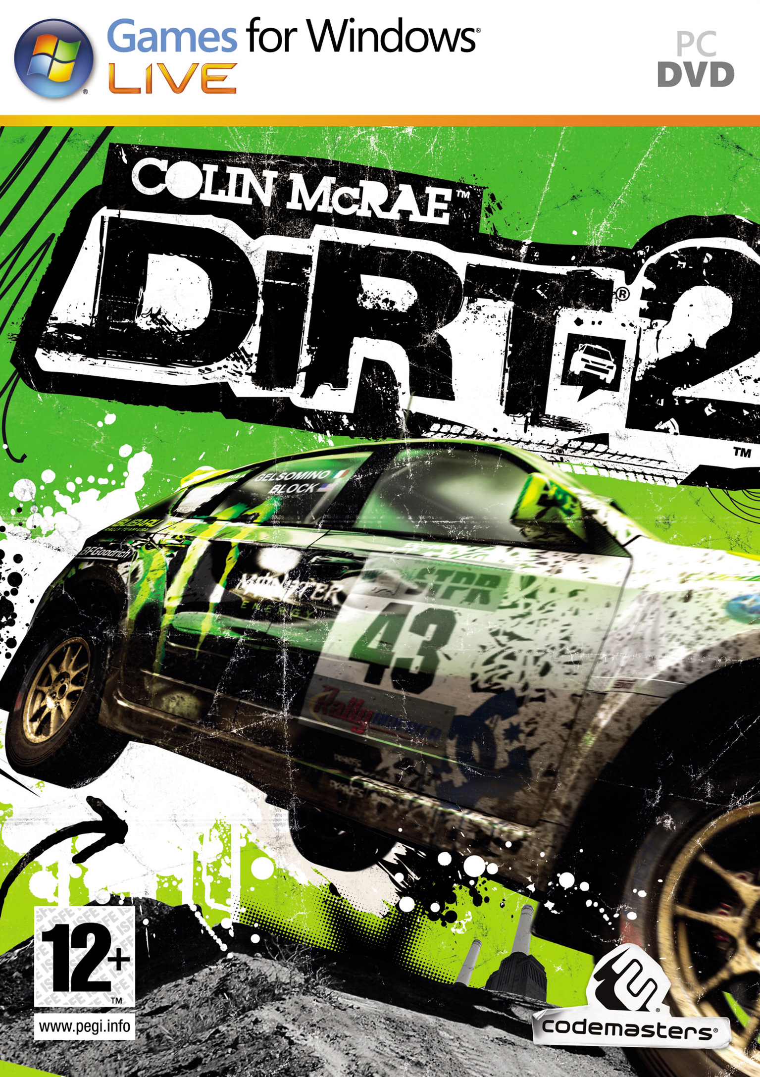 Colin McRae: DiRT 2 - pedn DVD obal