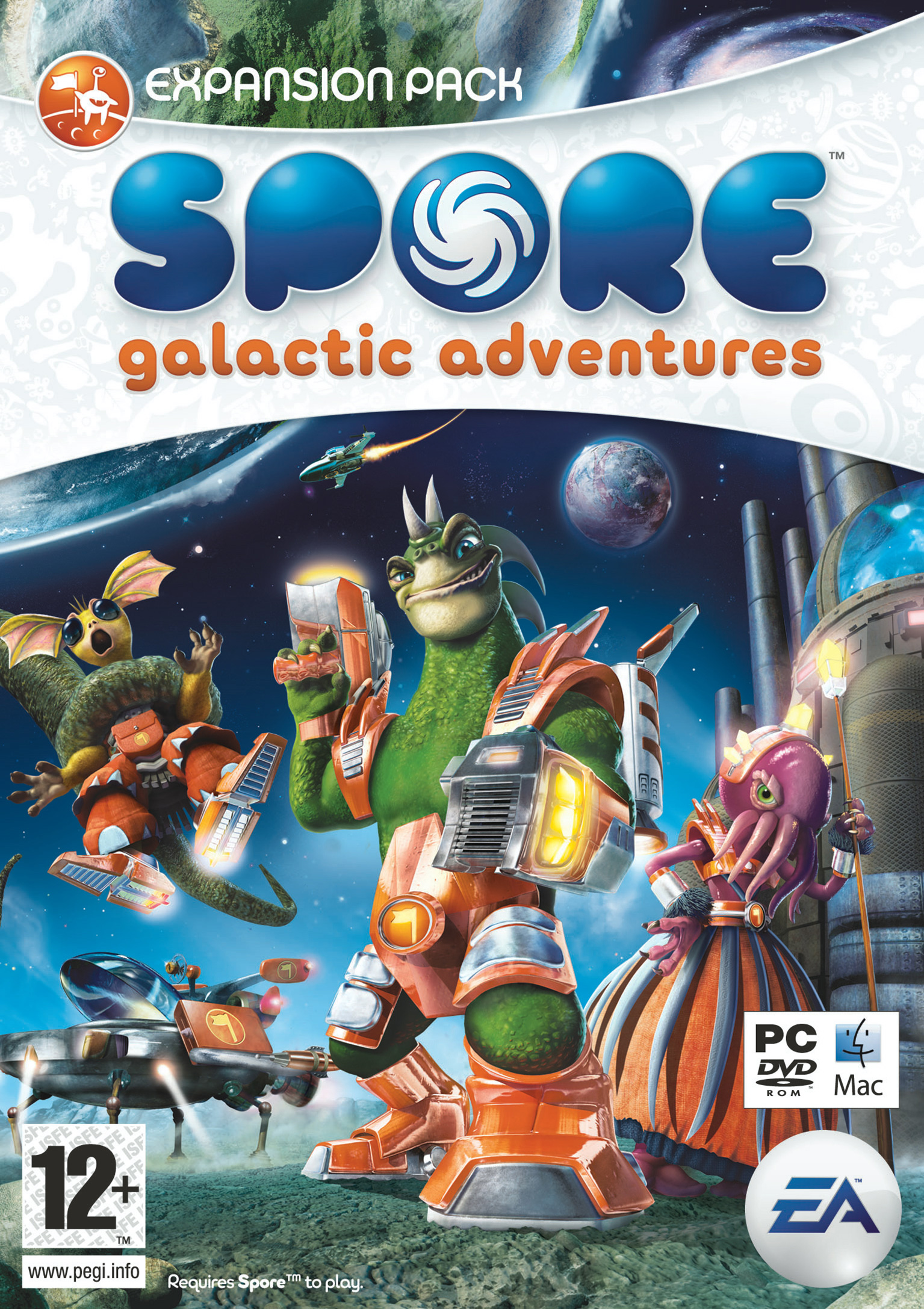 Spore: Galactic Adventures - pedn DVD obal